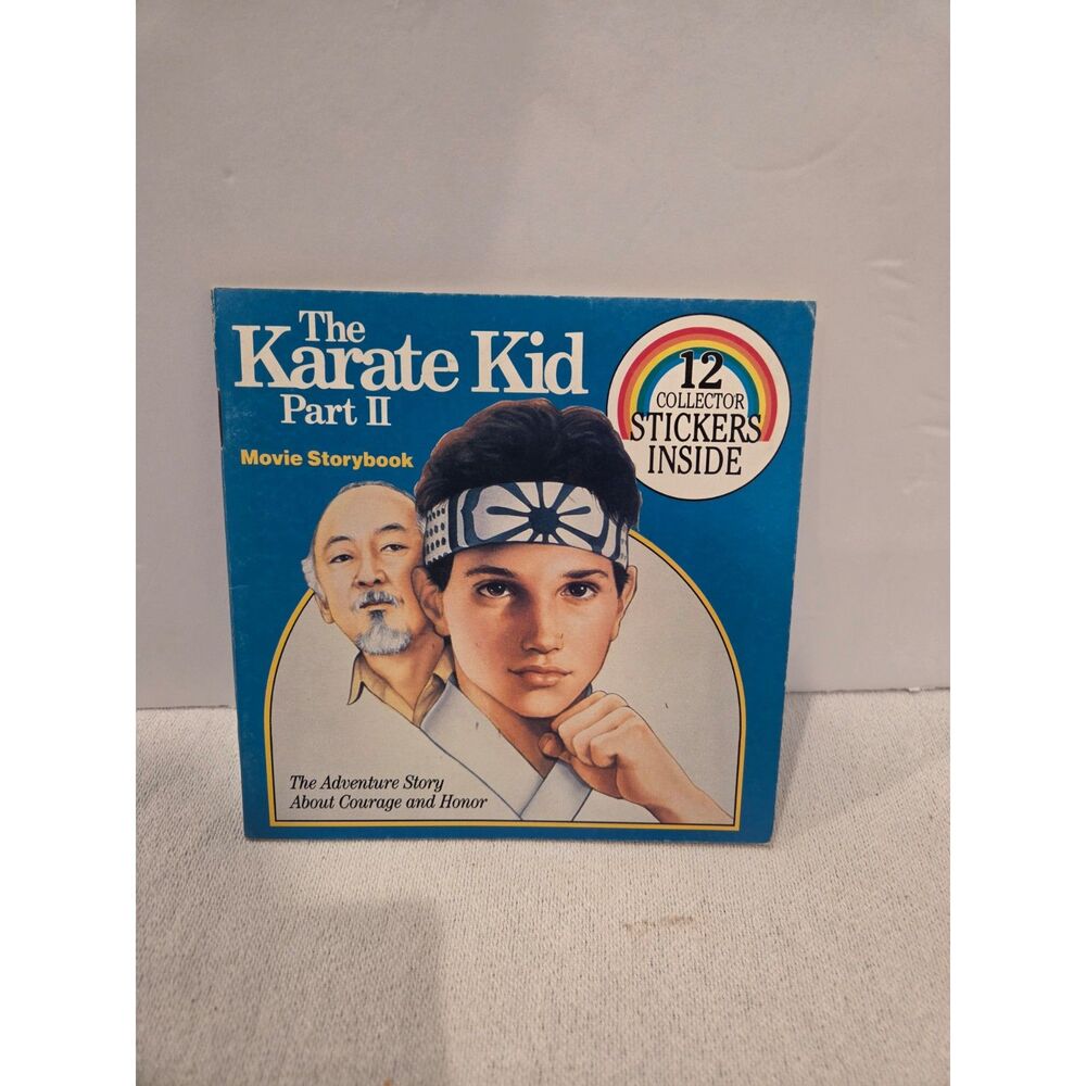 Vintage 1986 The Karate Kid Part II Movie Storybook Scholastic Paperback Retro